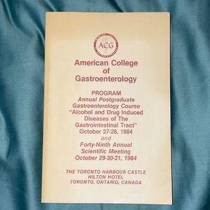 American College of gastroenterology annual post graduate course 1984 Toronto,CN